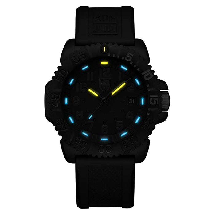 Luminox Men's Black Dial Silicone Band Swiss Watches | WatchCo.com