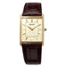 Men's Yellow Tone Square Dial Gold Markers Watches | WatchCo.com
