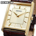 Men's Yellow Tone Square Dial Gold Markers Watches | WatchCo.com