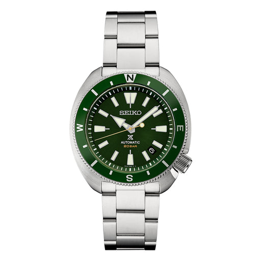 SEIKO Men's Green Dial Silver Stainless Watches | WatchCo.com