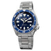 Seiko Mens Silver Blue Dial Automatic Watches | WatchCo.com