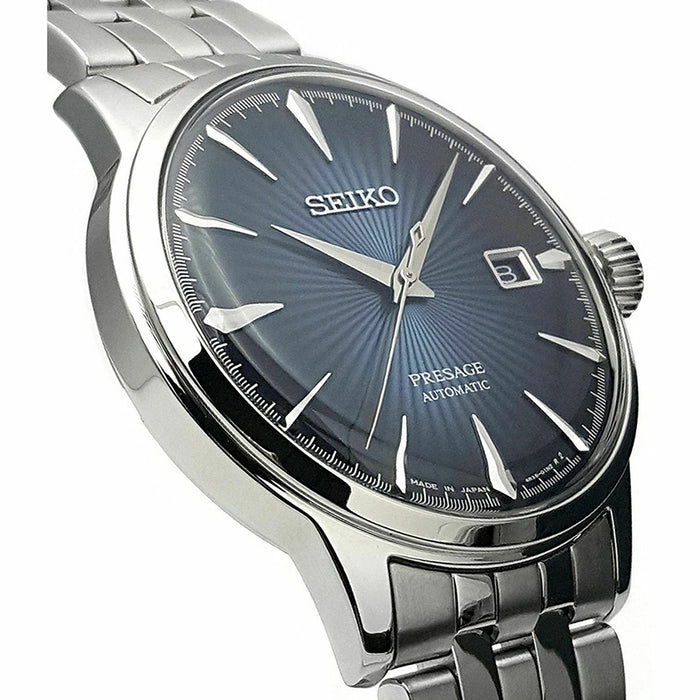 Seiko Presage 23 Mens Silver Stainless Steel Watches | WatchCo.com