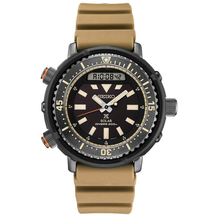 Seiko Men's Arnie Prospex Silicone Black Watches | WatchCo.com