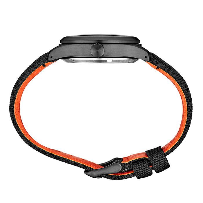 Seiko Men's Black/Orange Band Stainless Watches | WatchCo.com