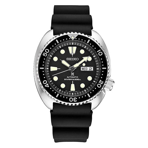 Seiko Mens Prospex Black Dial Silicone Watches | WatchCo.com