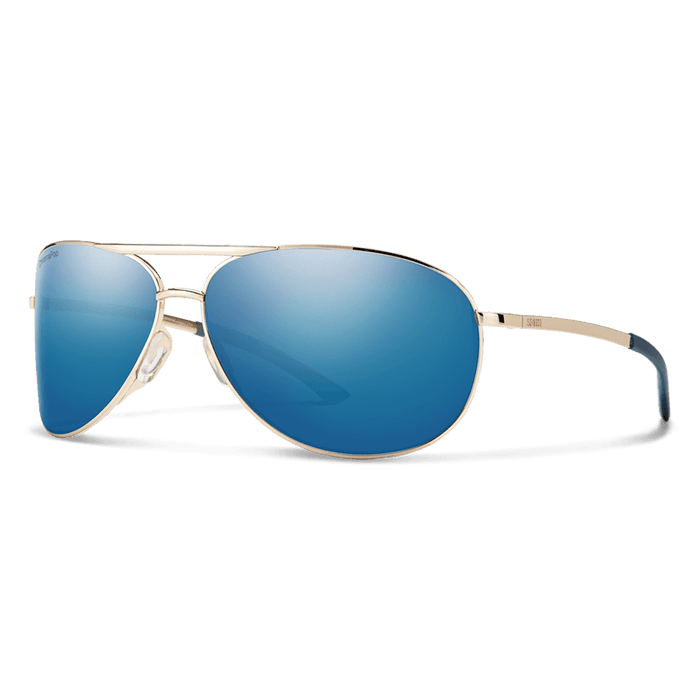 Smith Unisex Serpico 2 Gold Metal Frame Sunglasses | WatchCo.com