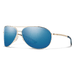 Smith Unisex Serpico 2 Gold Metal Frame Sunglasses | WatchCo.com