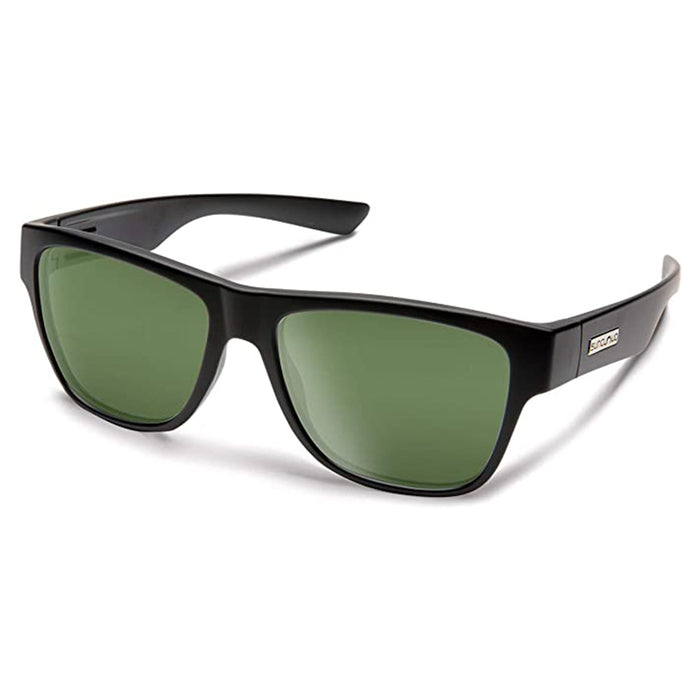 Suncloud Men's Matte Black Frame Gray Green Sunglasses | WatchCo.com