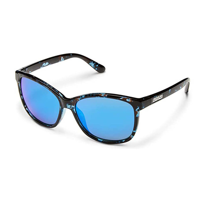 Suncloud Unisex Blue Tortoise Frame Blue Mirror Sunglasses | WatchCo.com