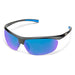 Suncloud Unisex Matte Black Frame Blue Mirror Sunglasses | WatchCo.com