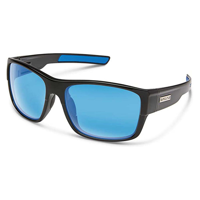 Suncloud Women's Black Frame Blue Mirror Lens Sunglasses | WatchCo.com