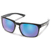 Suncloud Women's Black Frame Blue Mirror Lens Sunglasses | WatchCo.com