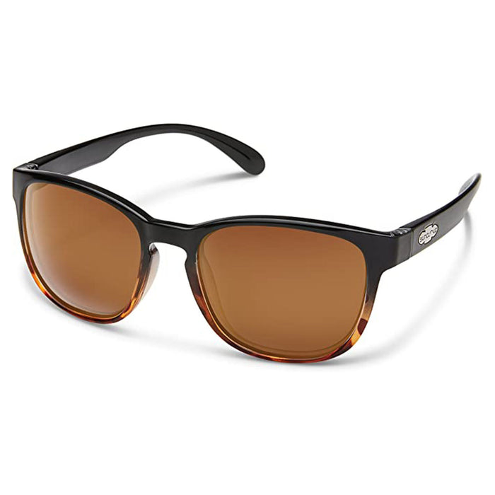 Suncloud Women's Black Tortoise Fade Frame Brown Sunglasses | WatchCo.com