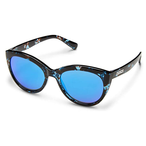 Suncloud Women's Blue Tortoise Frame Blue Mirror Sunglasses | WatchCo.com