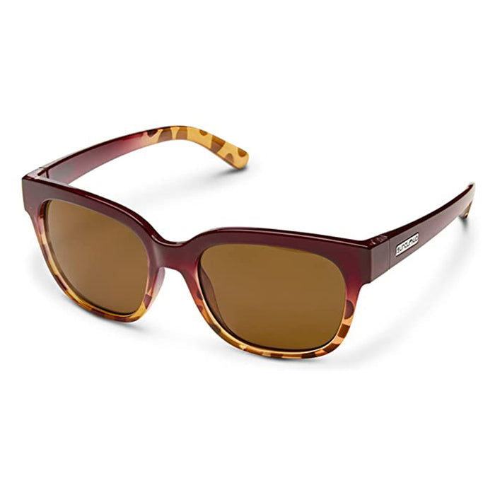 Suncloud Women's Raspberry Tortoise Fade Frame Brown Sunglasses | WatchCo.com
