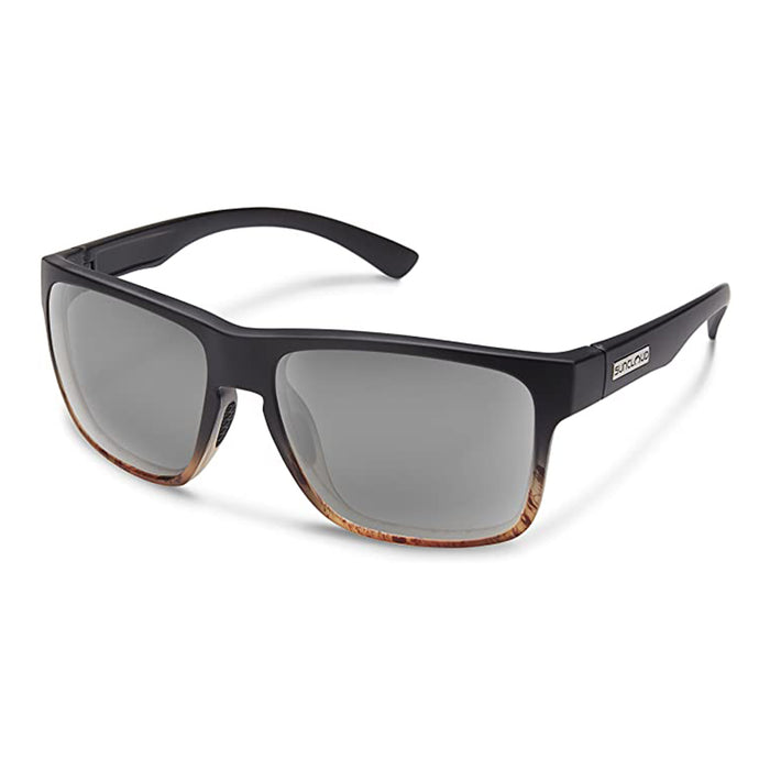 Suncloud Womens Black Tortoise Fade Frame Grey Sunglasses | WatchCo.com