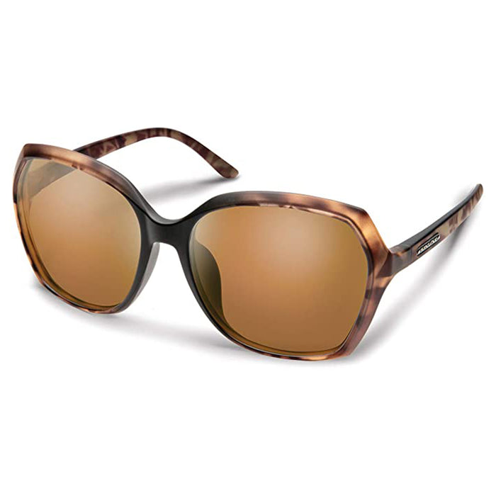 Suncloud Womens Matte Tortoise Frame Brown Lens Sunglasses | WatchCo.com