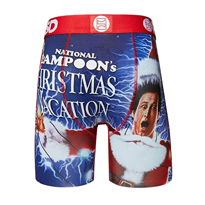 PSD Men's Blue National Lampoon's Christmas Vacation Movie Poster Print Boxer Briefs Underwear - 42011019-BLU