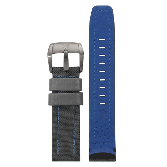 Luminox Men's 5121.GN Space Series Gray & Blue Cordura Strap Stainless Steel Buckle Watch Band - FEX.5120.82H.K