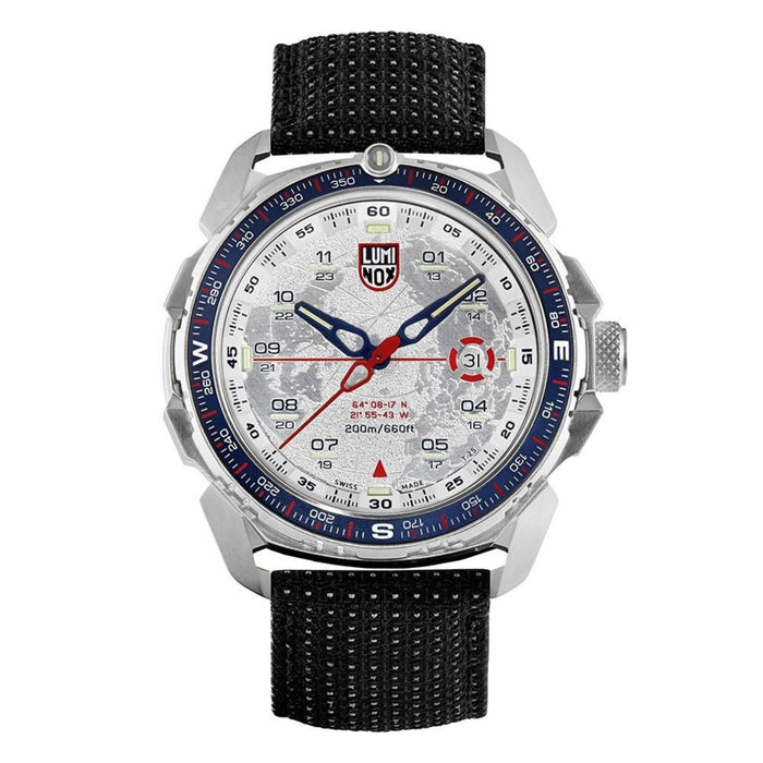 Luminox Men's Ice-Sar Arctic 1200 Series Black Nylon Strap White Analog Dial Quartz Watch - XL.1208