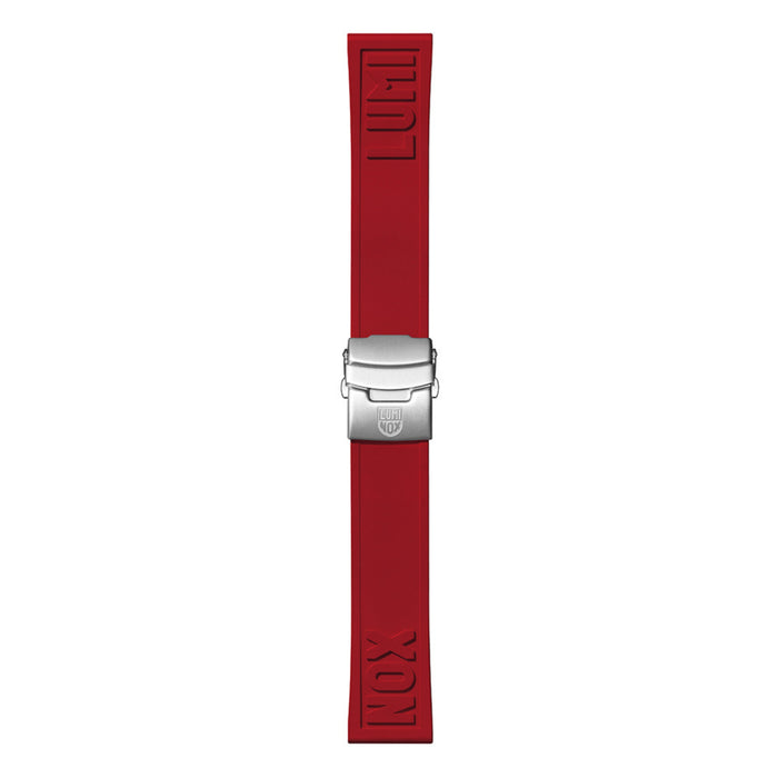 Luminox Mens Red Rubber Cut-To-Fit Watch Strap - FPX.2406.30Q.K