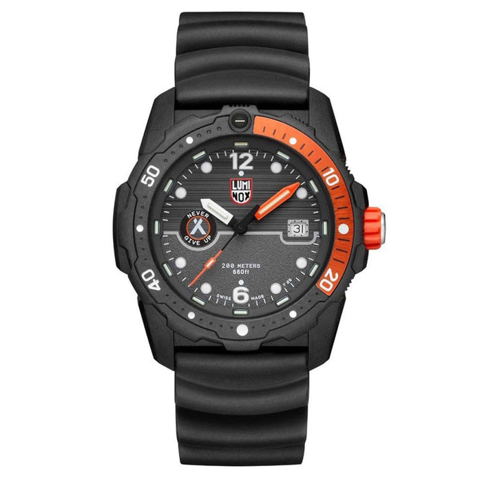 Luminox Men's Limited Edition Bear Grylls Survival SEA 3720 Series Black Rubber Band Black Dial Quartz Analog Watch - XB.3729
