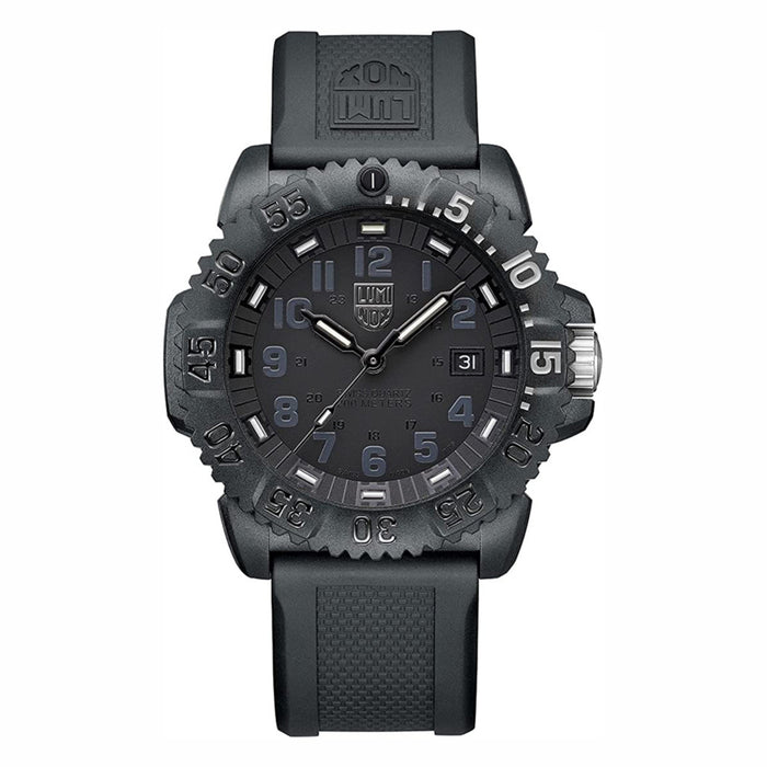 Luminox Men's Black Dial Silicone Band Swiss Quartz Watch - XS.3051.GO.NSF