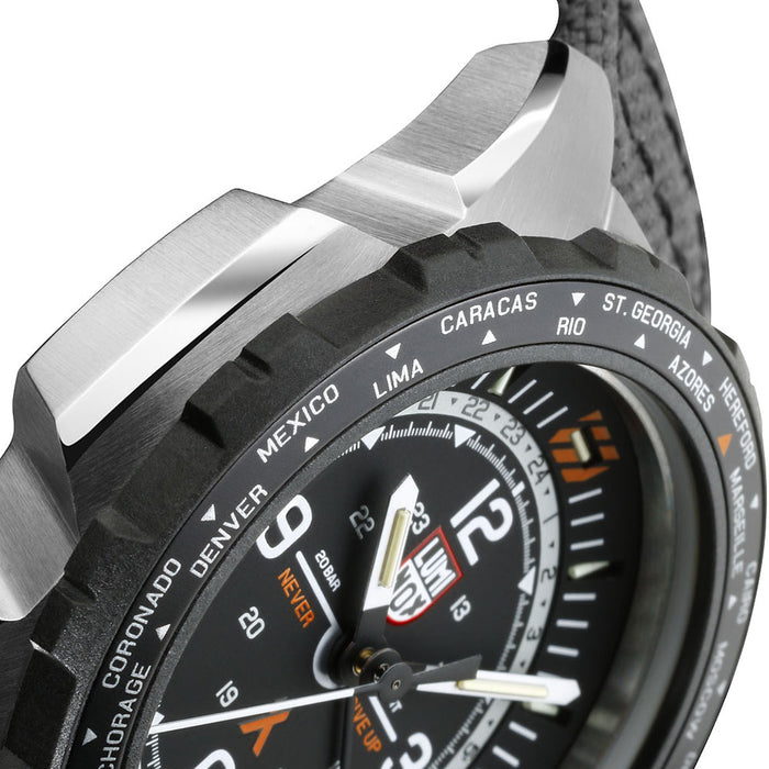 Luminox Men's Bear Grylls Air Series Silver Dial Black Band Swiss Watch - XB.3761