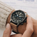 AVI-8 Men's Black Dial Brown Leather Band Watches | WatchCo.com