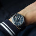 AVI-8 Unisex Navy Blue Dial Leather Band Watches | WatchCo.com