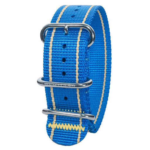 Bertucci DX3 Azzurri Stripes Nylon Blue Watch Bands | WatchCo.com