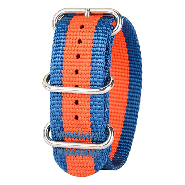 Bertucci DX3 Mariner Blue w/Orange Stripe 26mm Watch Bands | WatchCo.com