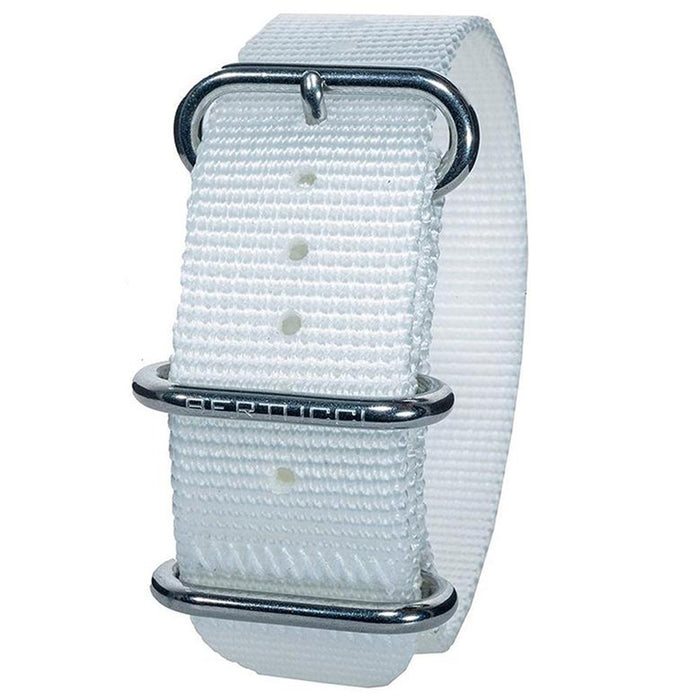 Bertucci DX3 Moondust Nylon White Watch Band | WatchCo.com