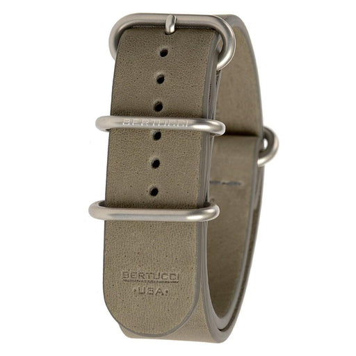 Bertucci Men's E-Type G-10 Olive Calf Leather Watch Bands | WatchCo.com