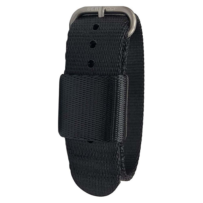 Bertucci Men's G–Type Comfort-Webb Black Nylon Webbing Watch Bands | WatchCo.com