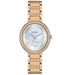 Citizen Womens Rose Gold-Toned Stainless Steel Strap Pearl Quartz Dial Silhouette Crystal  Watch - EM0483-54D - WatchCo.com