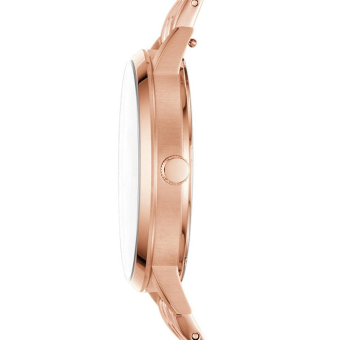 Fossil Gazer Multifunction Mens Rose Gold-Tone Stainless Steel Band Silver Dial Watch - ES4246 - WatchCo.com