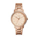 Fossil Neely Womens Rose Gold-Tone Stainless Steel Band Three-Hand Quartz Dial Watch - ES4288 - WatchCo.com