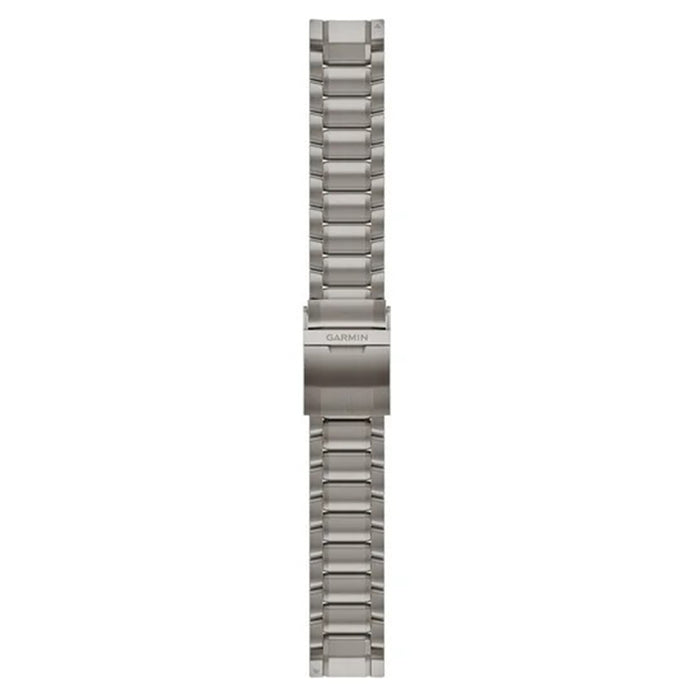 Garmin QuickFit 22 Swept Link Grey Clasp Watch Bands | WatchCo.com