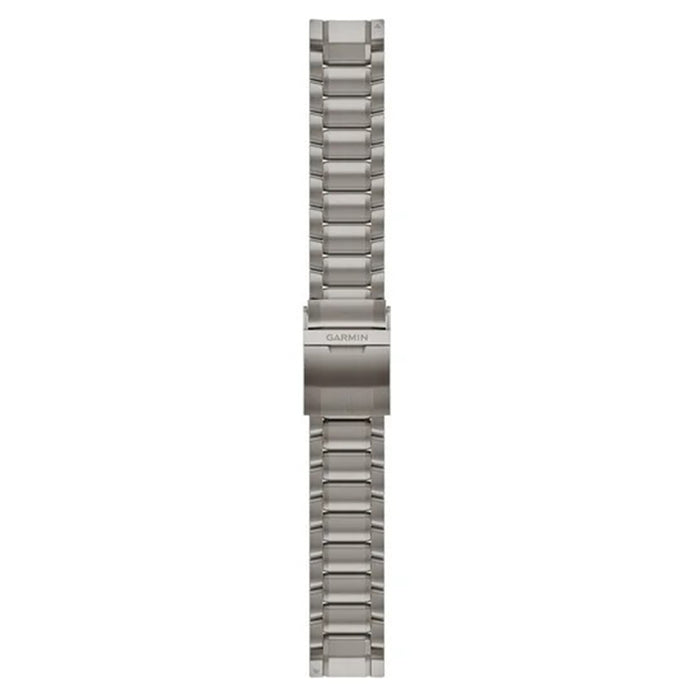 Garmin QuickFit 22 Swept Link Grey Clasp Watch Bands | WatchCo.com