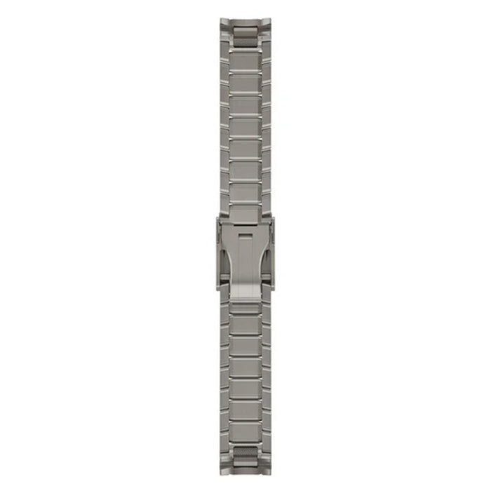 Garmin QuickFit 22mm Swept Link Grey Clasp Titanium Bracelet - 010-127 —  WatchCo