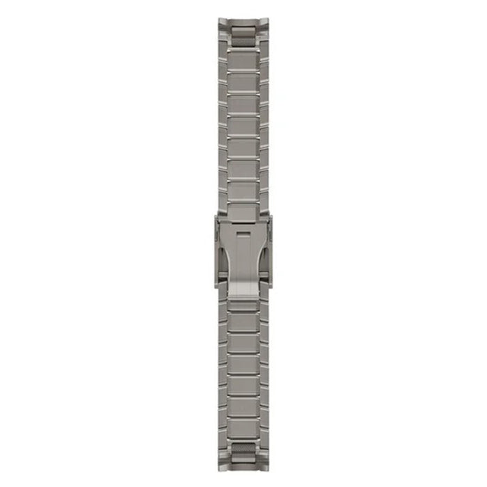 Garmin QuickFit 22 Swept Link Grey Clasp Watch Bands | WatchCo.com