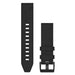 Garmin QuickFit 22 Unisex Black Leather Watch Watch Bands | WatchCo.com