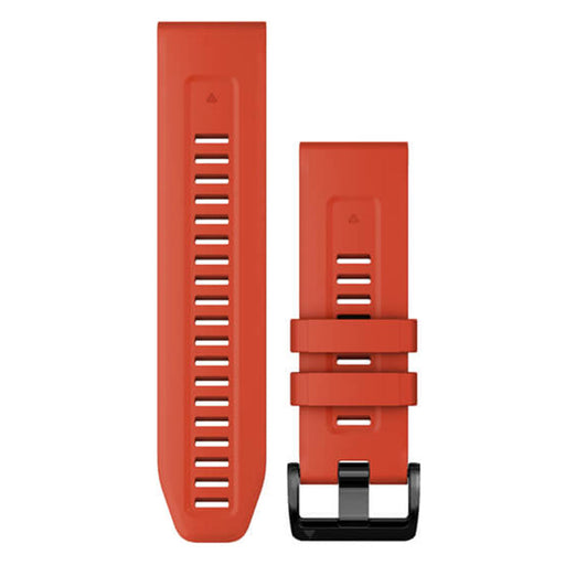 Garmin QuickFit Flame Red Silicone Watch Bands | WatchCo.com