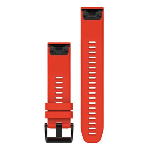 Garmin QuickFit Silicone Red Watch Bands | WatchCo.com