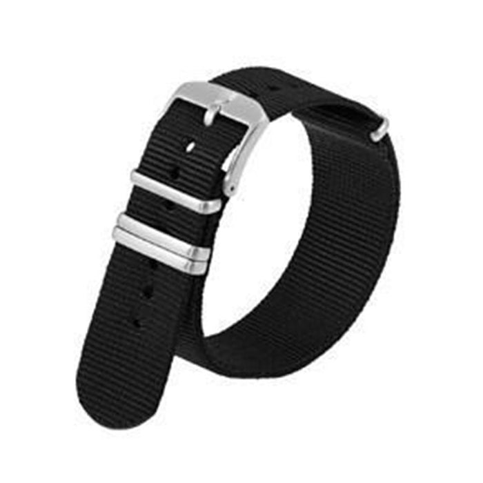 Luminox Men's Black Webbing NATO Strap Stainless Watch Bands | WatchCo.com