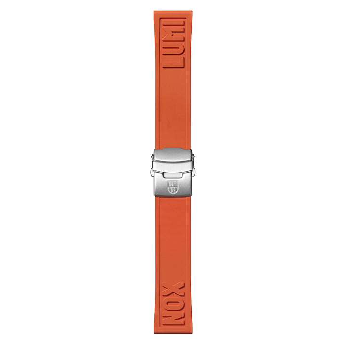 Luminox Mens Orange Rubber Cut-To-Fit Watch Bands | WatchCo.com