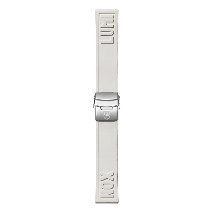 Luminox Men's White Rubber Cut-To-Fit Watch bands | WatchCo.com