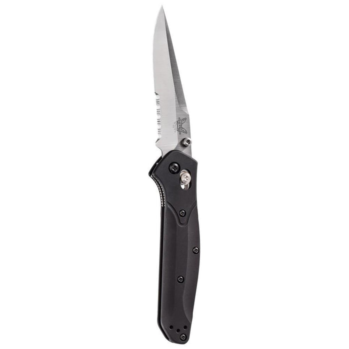 Benchmade Osborne Clip Axs Plain Blade Black Anodized Aluminum Clip-Point knife - BM-943S - WatchCo.com