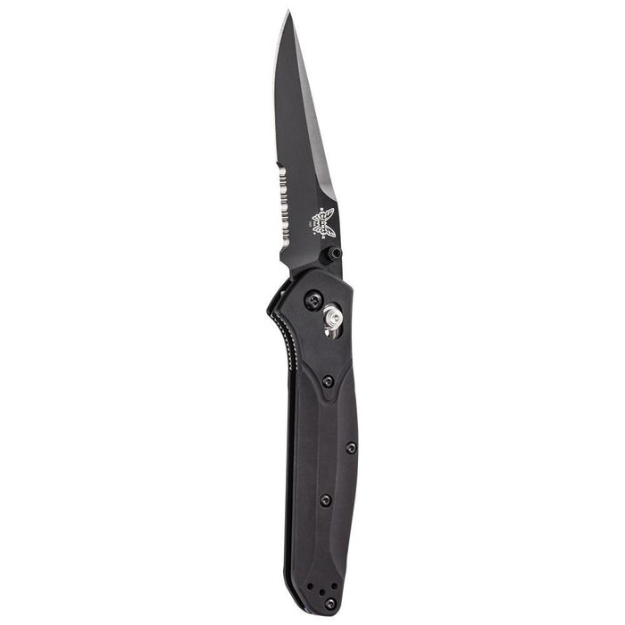 Benchmade Osborne Clip Axs Serrated Blade Black Anodized Aluminum Clip-Point knife - BM-943SBK - WatchCo.com